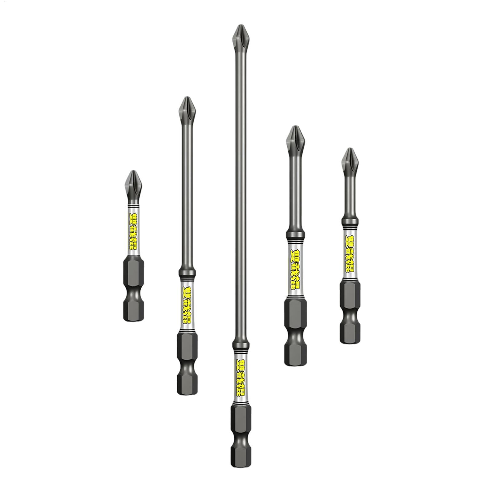 Tools In Workshop - Drill Screwdriver Bit Set 5-Piece Heavy