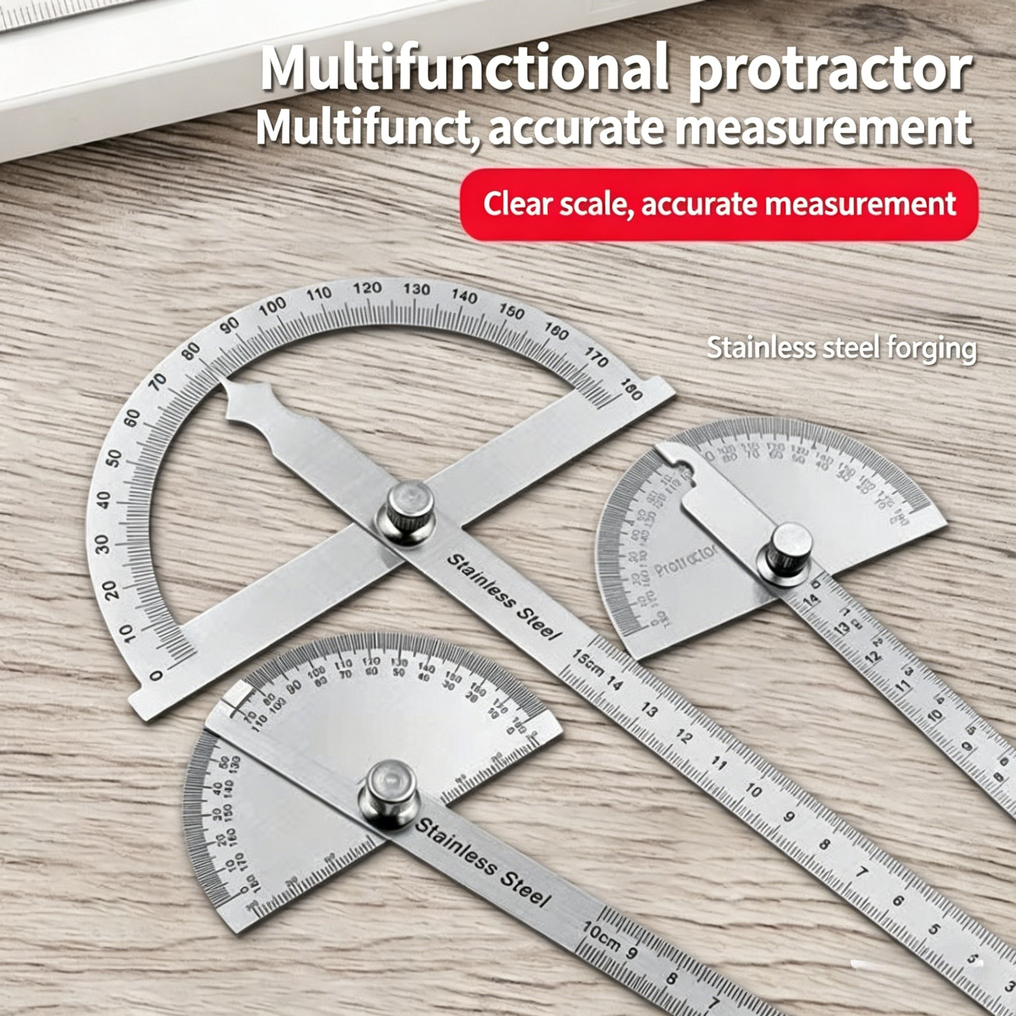 Workshop Measuring Tools - High-Precision Stainless Steel Angle Square, Professional