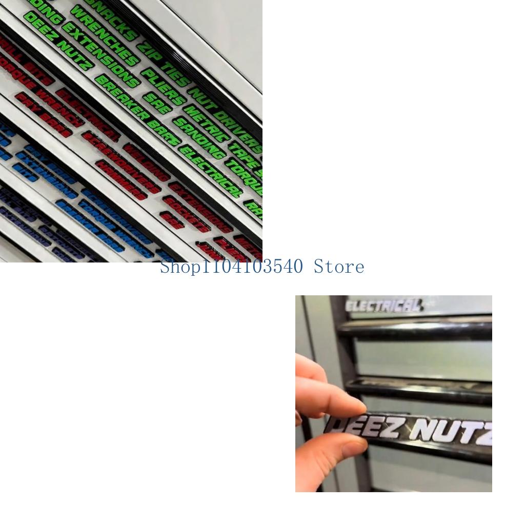 Workshop Tools And Names - 02DC Workshop Drawer Labels Raised Polylactic
