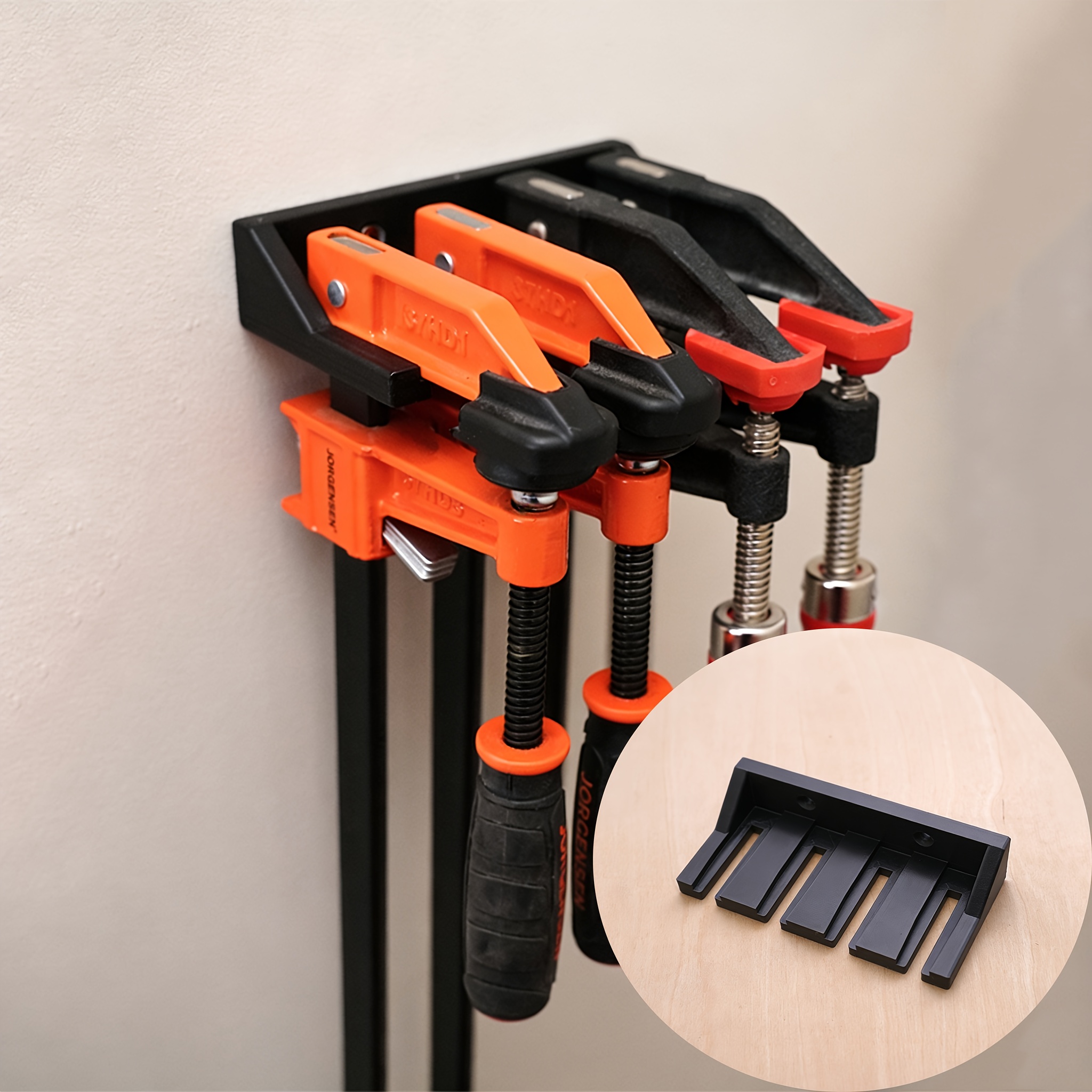 Workshop Tools Store - Can Store 4 Heavy-Duty F-Clamps -