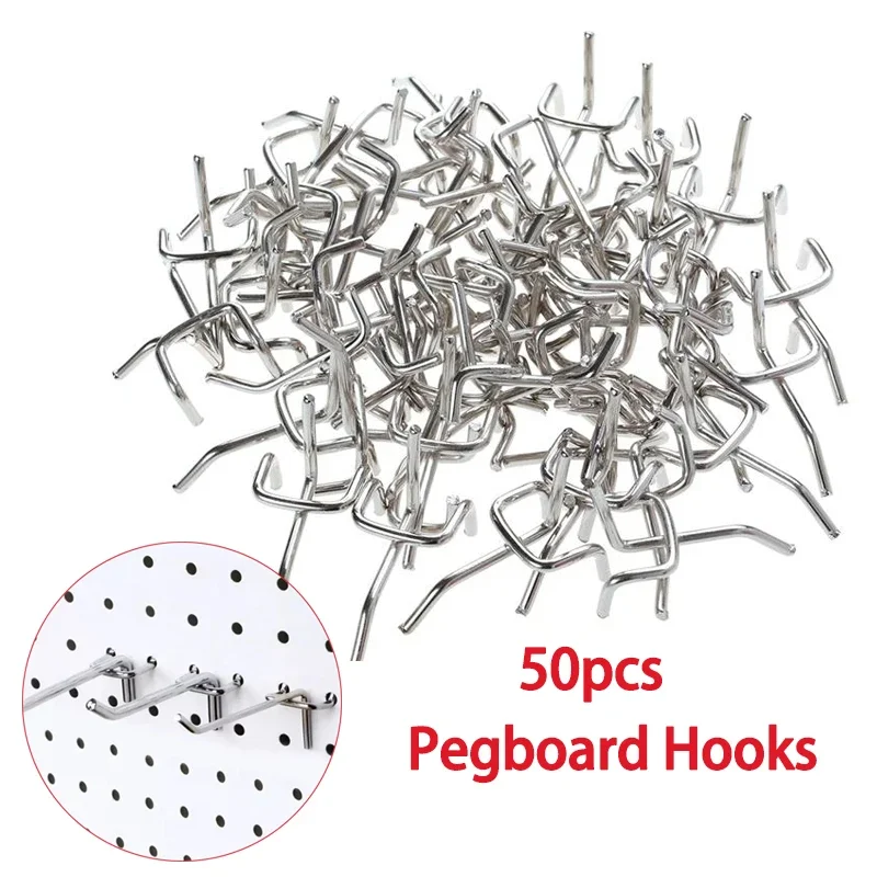 Workshop Tools Store - Pegboard Hooks 50pcs Pegs Board Work