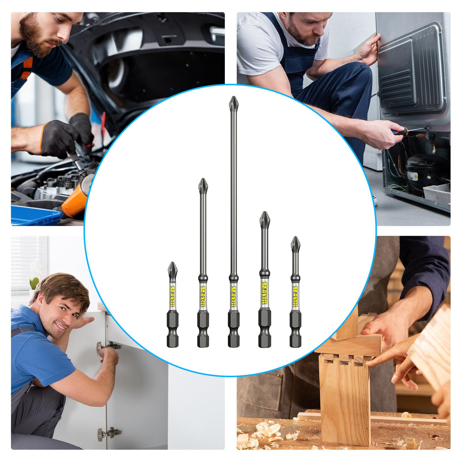 Drill Screwdriver Bit Set 5-Pi - Tools In Workshop ulasan dan harga