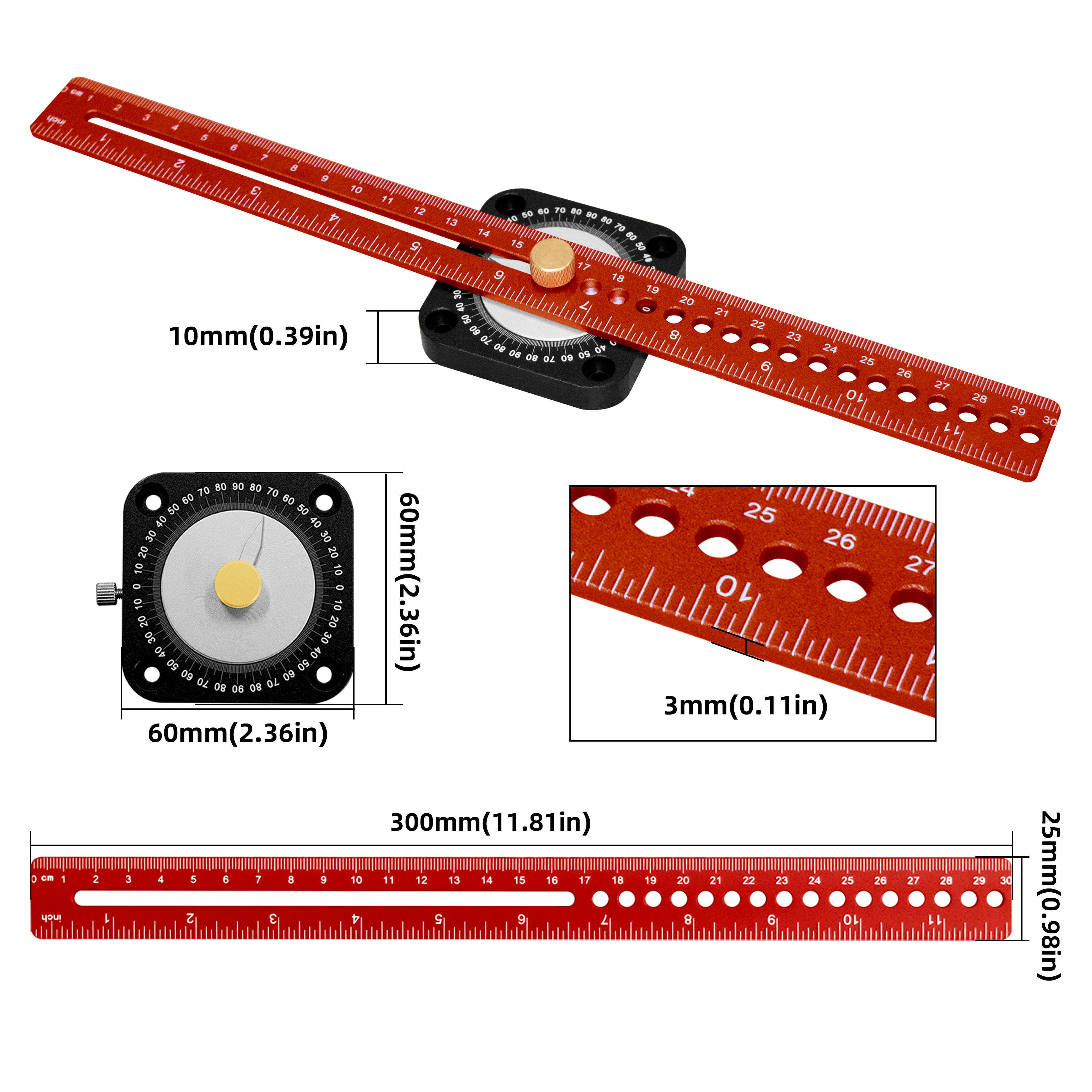 New Woodworking Scriber 360° P - Workshop Measuring Tools ulasan dan harga