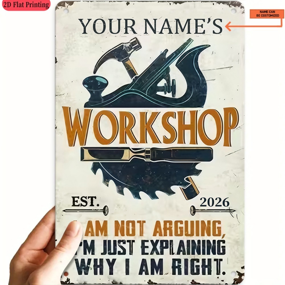 [2D Flat] 1pc Custom Name Work - Workshop Tools And Names ulasan dan harga