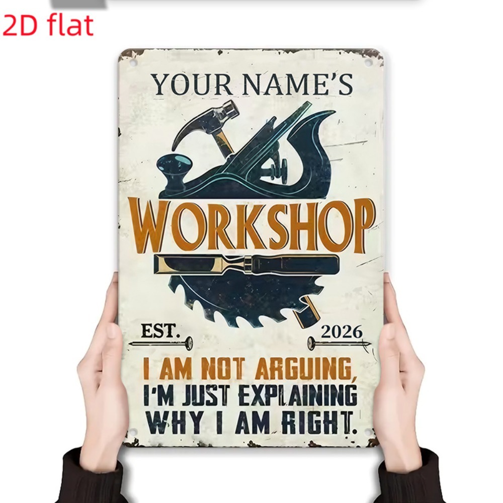 [2D Flat] 1pc Custom Name Work - Workshop Tools And Names ulasan dan harga