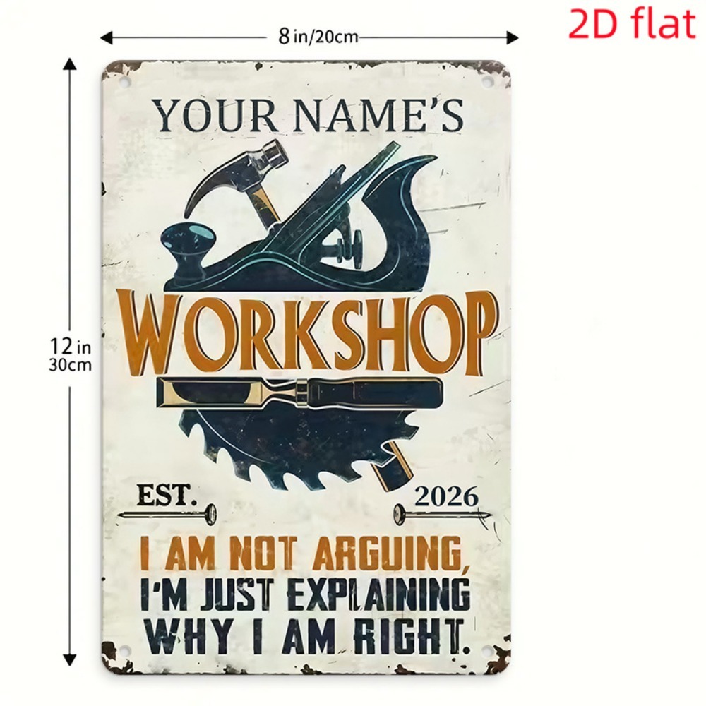 [2D Flat] 1pc Custom Name Work - Workshop Tools And Names ulasan dan harga