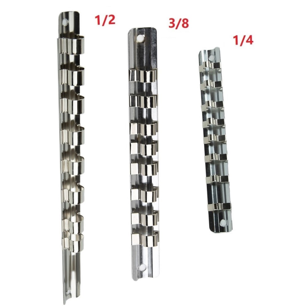 1Pc Socket Rack Holder 1/4 3/8 - Workshop Tools Store ulasan dan harga