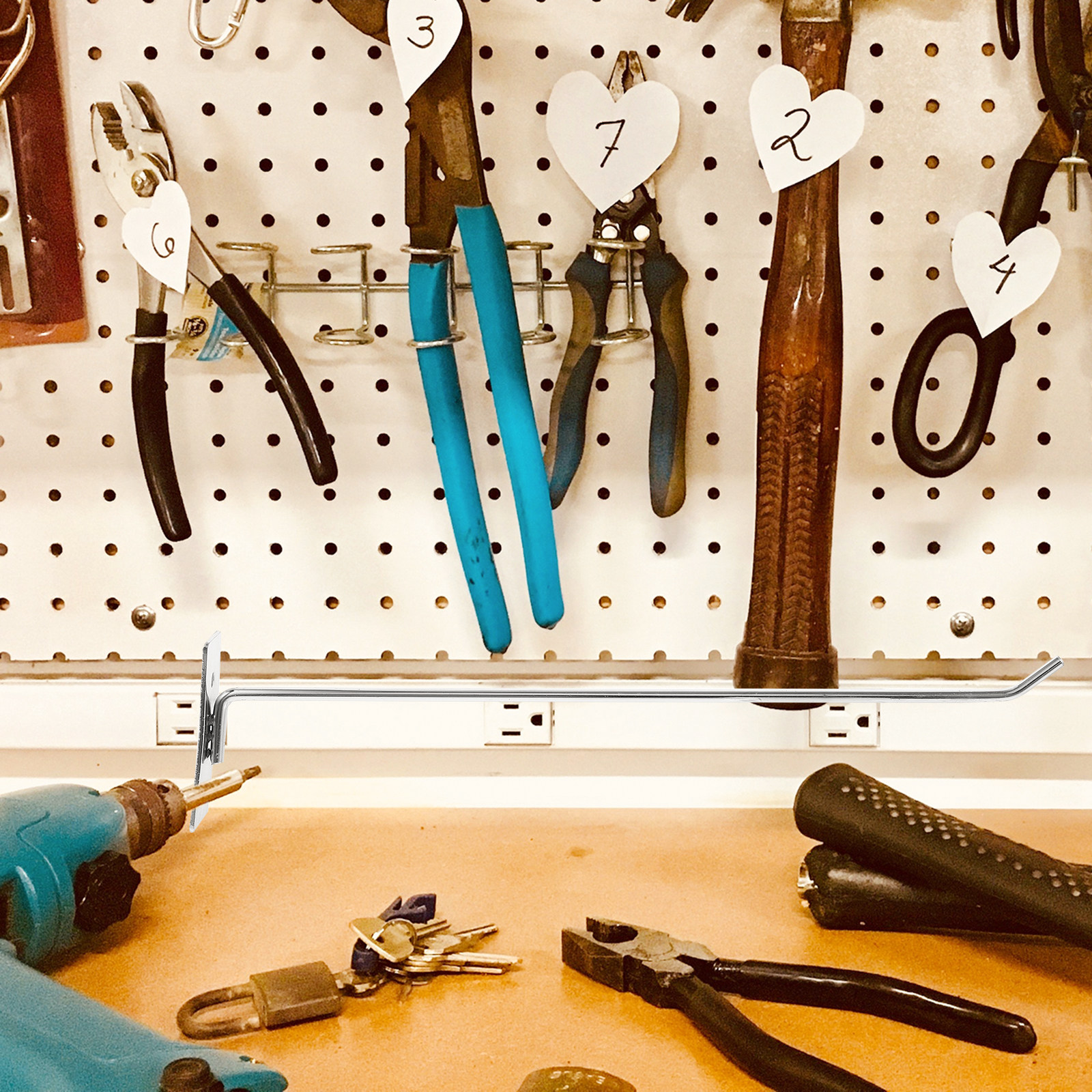2Pcs Heavy-Duty Iron Pegboard  - Workshop Tools Store ulasan dan harga