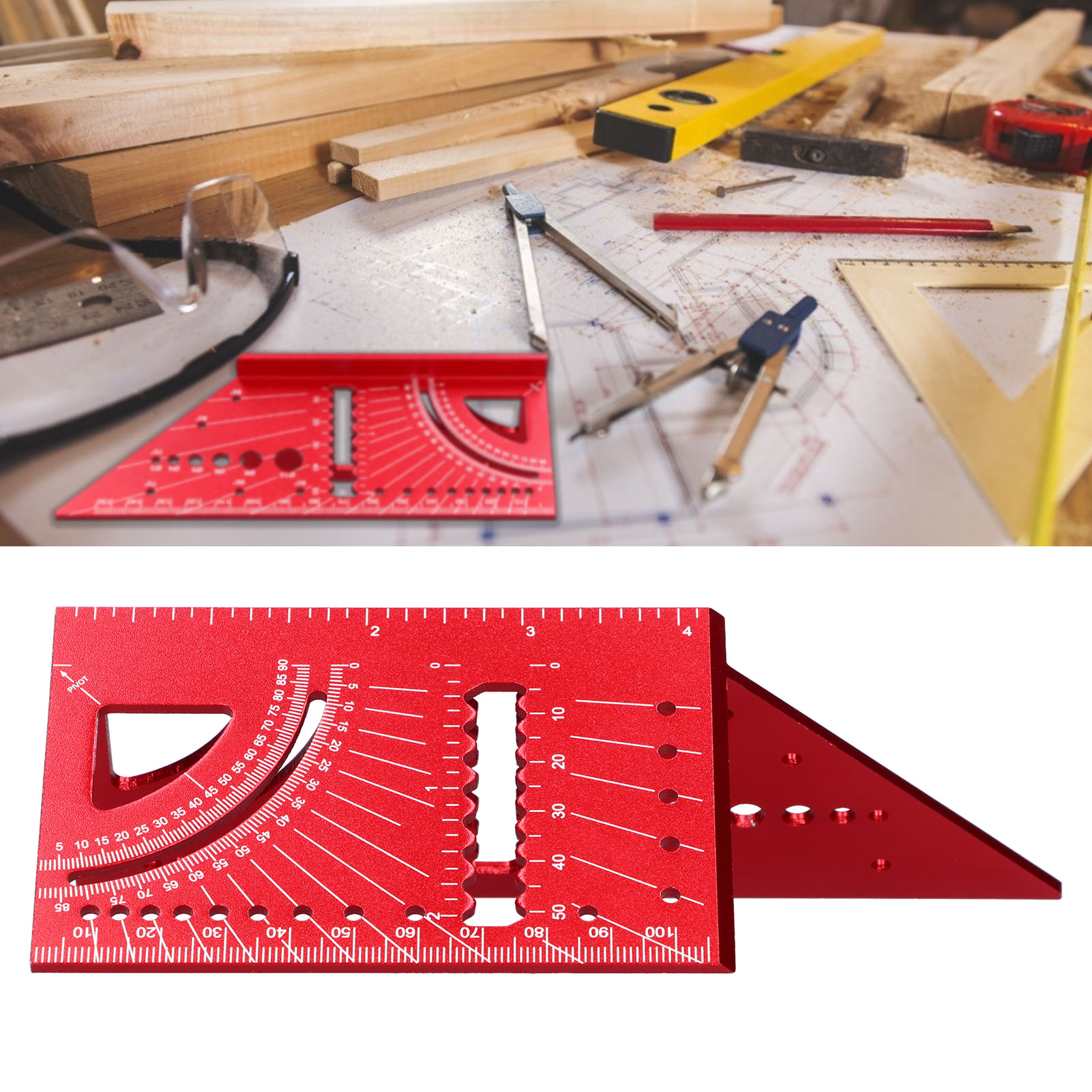 Woodworking Square Size Measur - Workshop Measuring Tools ulasan dan harga