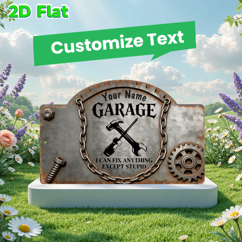 Custom Name Vintage Gear Garag - Workshop Tools And Names ulasan dan harga
