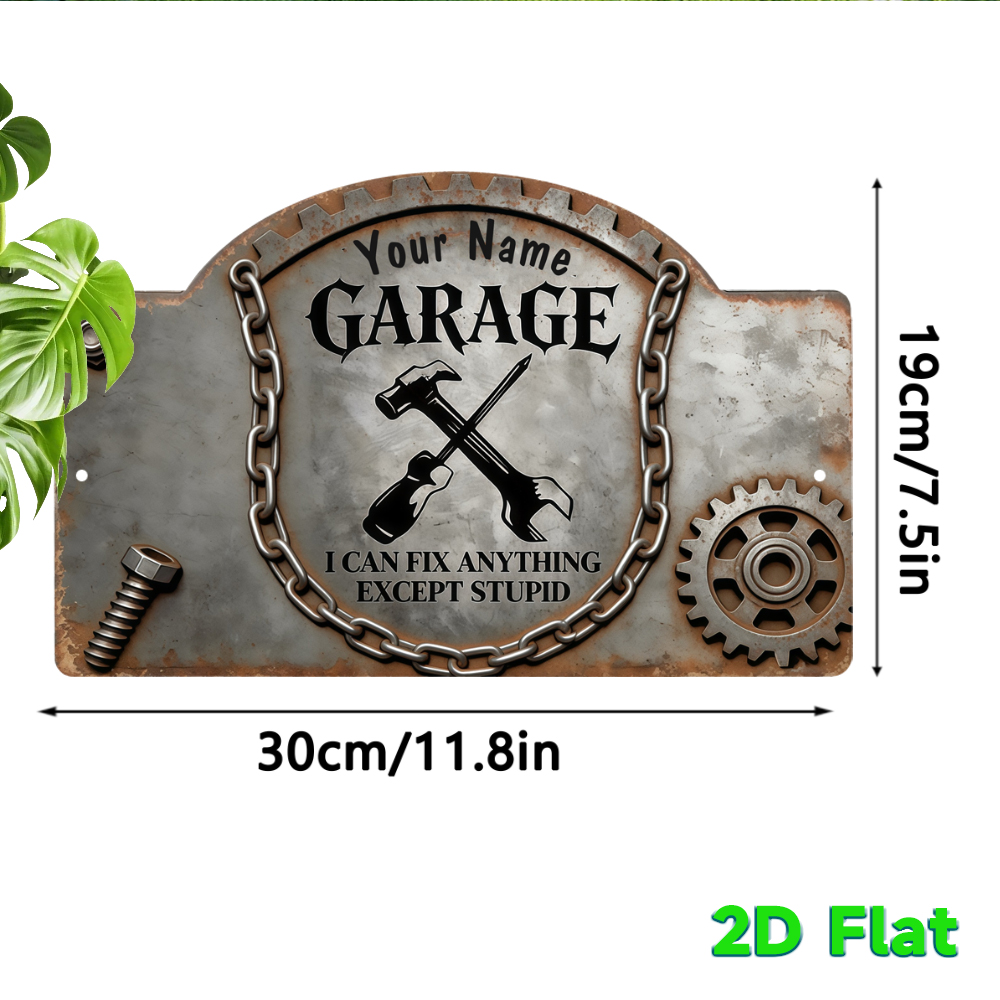 Custom Name Vintage Gear Garag - Workshop Tools And Names ulasan dan harga