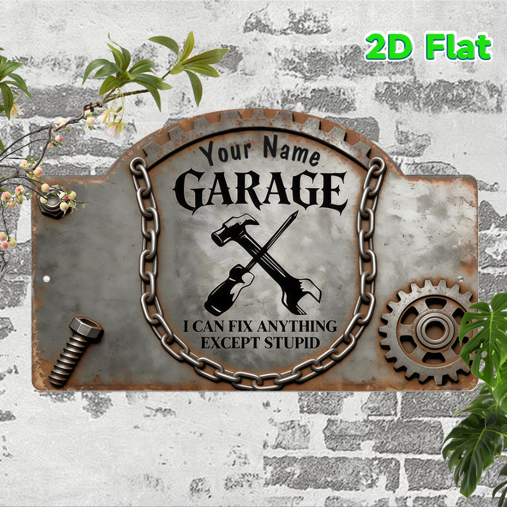 Custom Name Vintage Gear Garag - Workshop Tools And Names ulasan dan harga