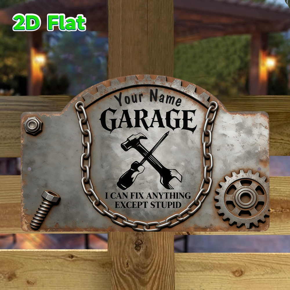 Custom Name Vintage Gear Garag - Workshop Tools And Names ulasan dan harga
