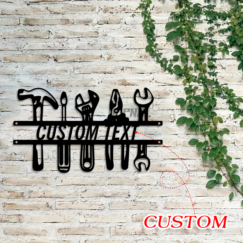 DIY Industrial Style Iron Wall - Workshop Tools And Names ulasan dan harga