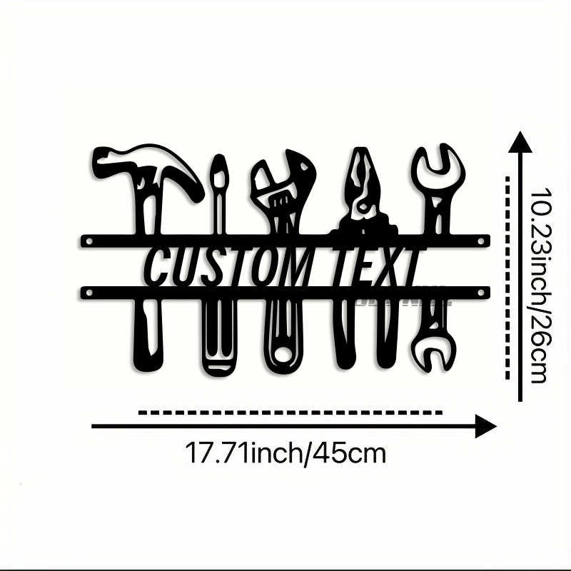 DIY Industrial Style Iron Wall - Workshop Tools And Names ulasan dan harga