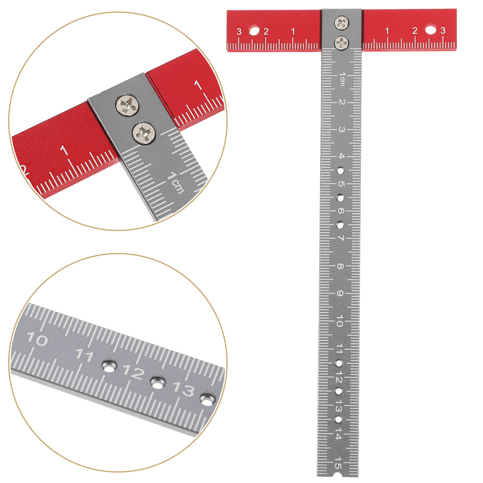 T Ruler Aluminum Alloy Precise - Workshop Measuring Tools ulasan dan harga