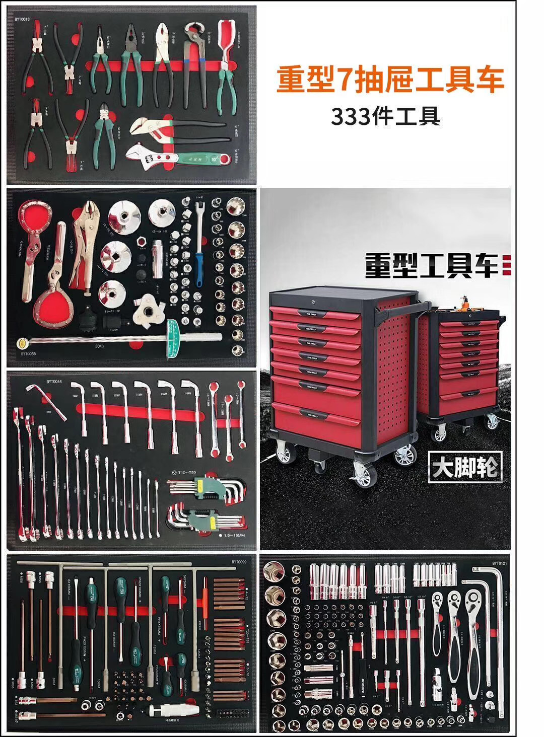 7 Drawers Workshop Metal Steel - Workshop Tools Trolley ulasan dan harga