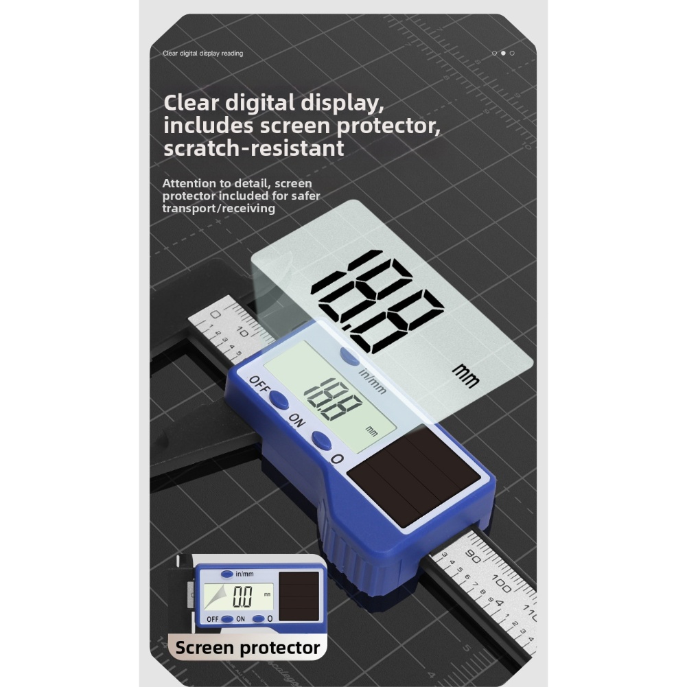 1pc Solar Powered Digital Vern - Workshop Tools Engineering ulasan dan harga