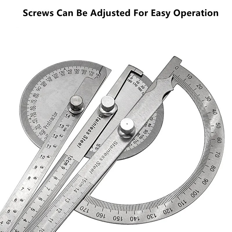 180 Degree Protractor Metal An - Workshop Measuring Tools ulasan dan harga