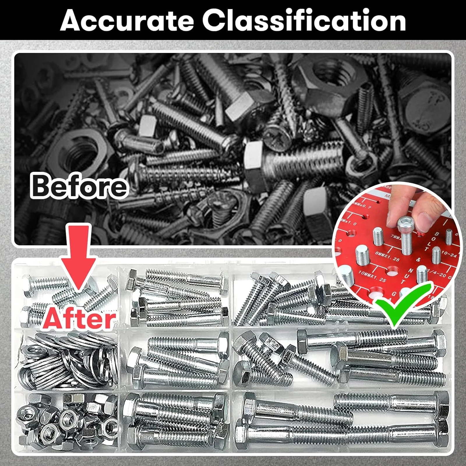 Nut and Bolt Thread Gauge Set  - Workshop Measuring Tools ulasan dan harga