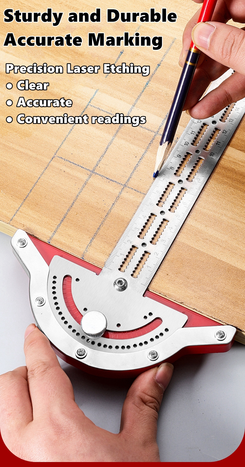 0-180 Degree Angle Gauge Woodw - Workshop Measuring Tools ulasan dan harga