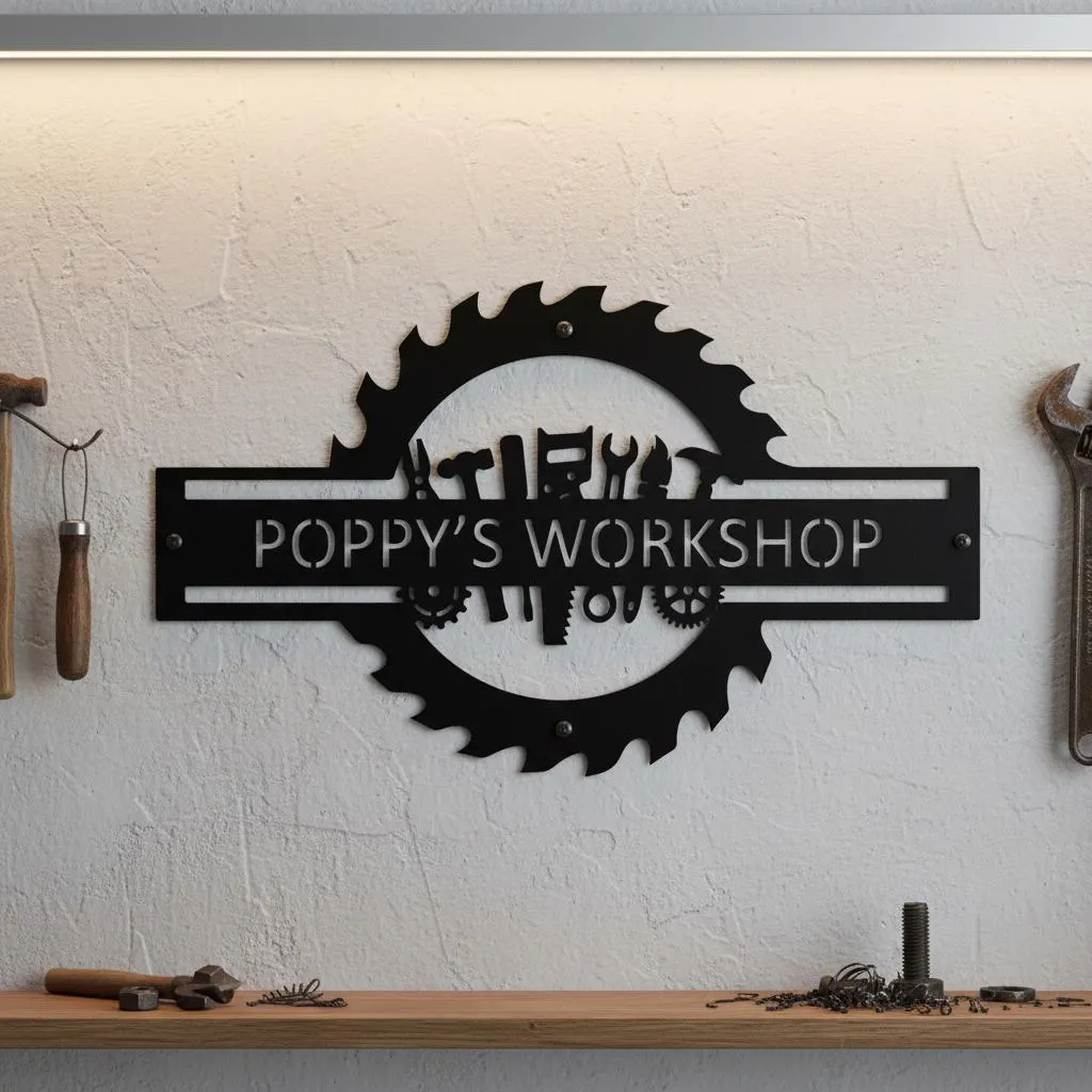 Custom Garage Name Sign,Worksh - Workshop Tools And Names ulasan dan harga