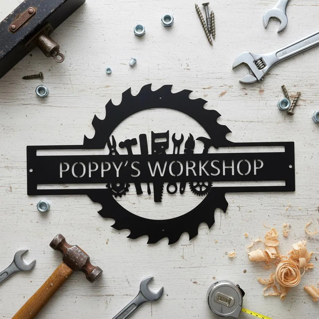 Custom Garage Name Sign,Worksh - Workshop Tools And Names ulasan dan harga