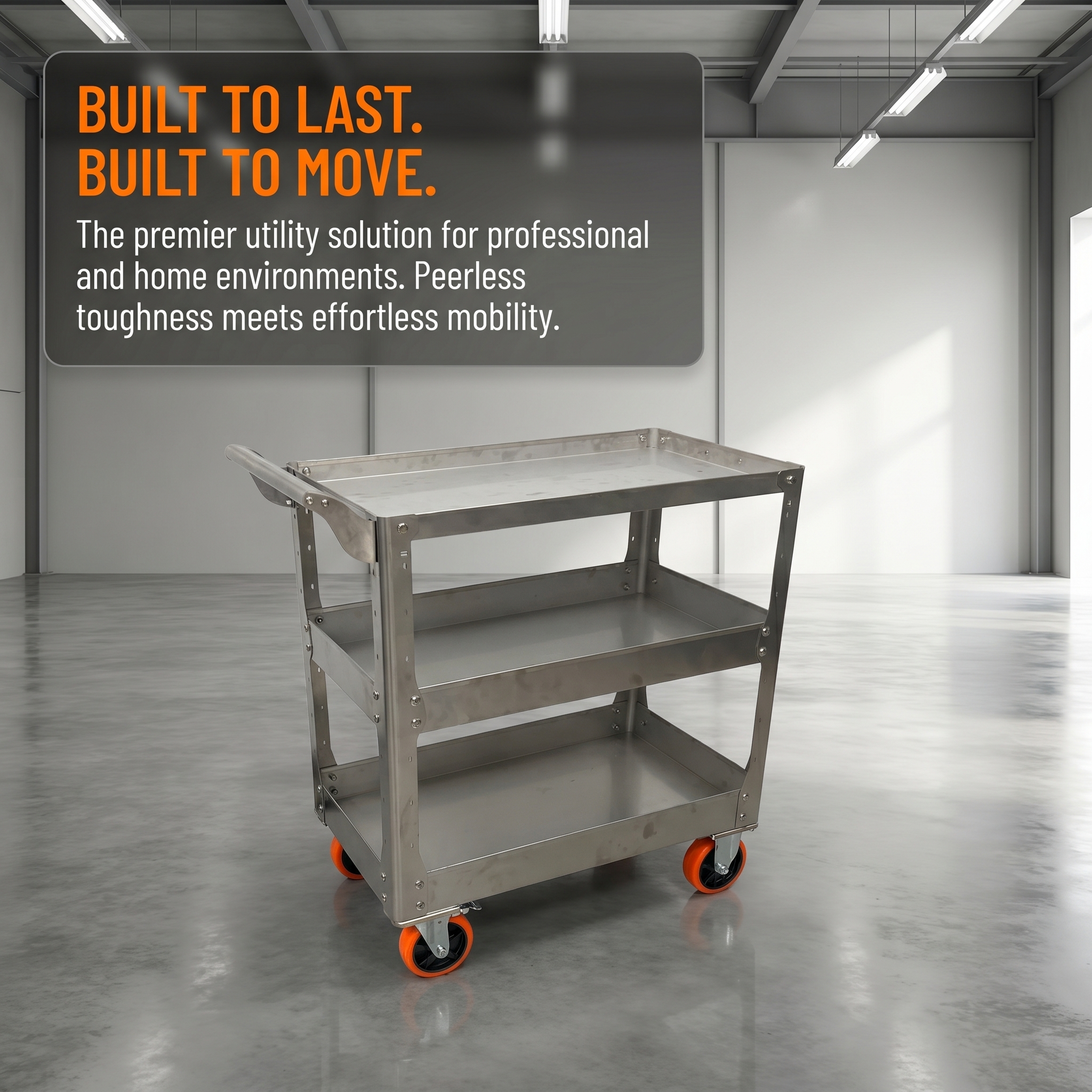 3-Tier Steel Utility Cart - 33 - Workshop Tools Trolley ulasan dan harga