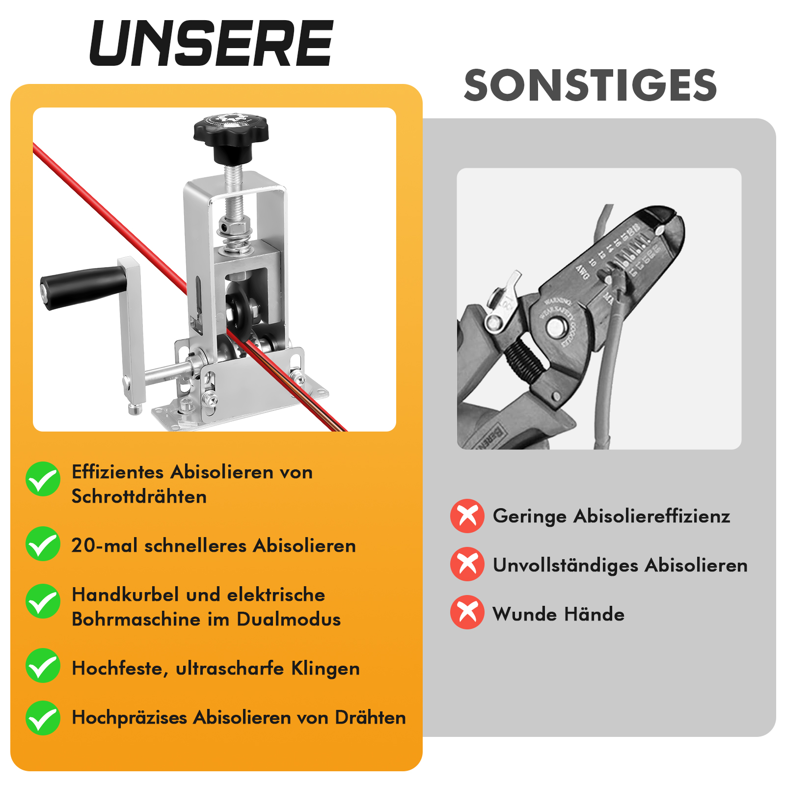 Portable Wire Stripper Manual  - Workshop Tools And Equipment ulasan dan harga