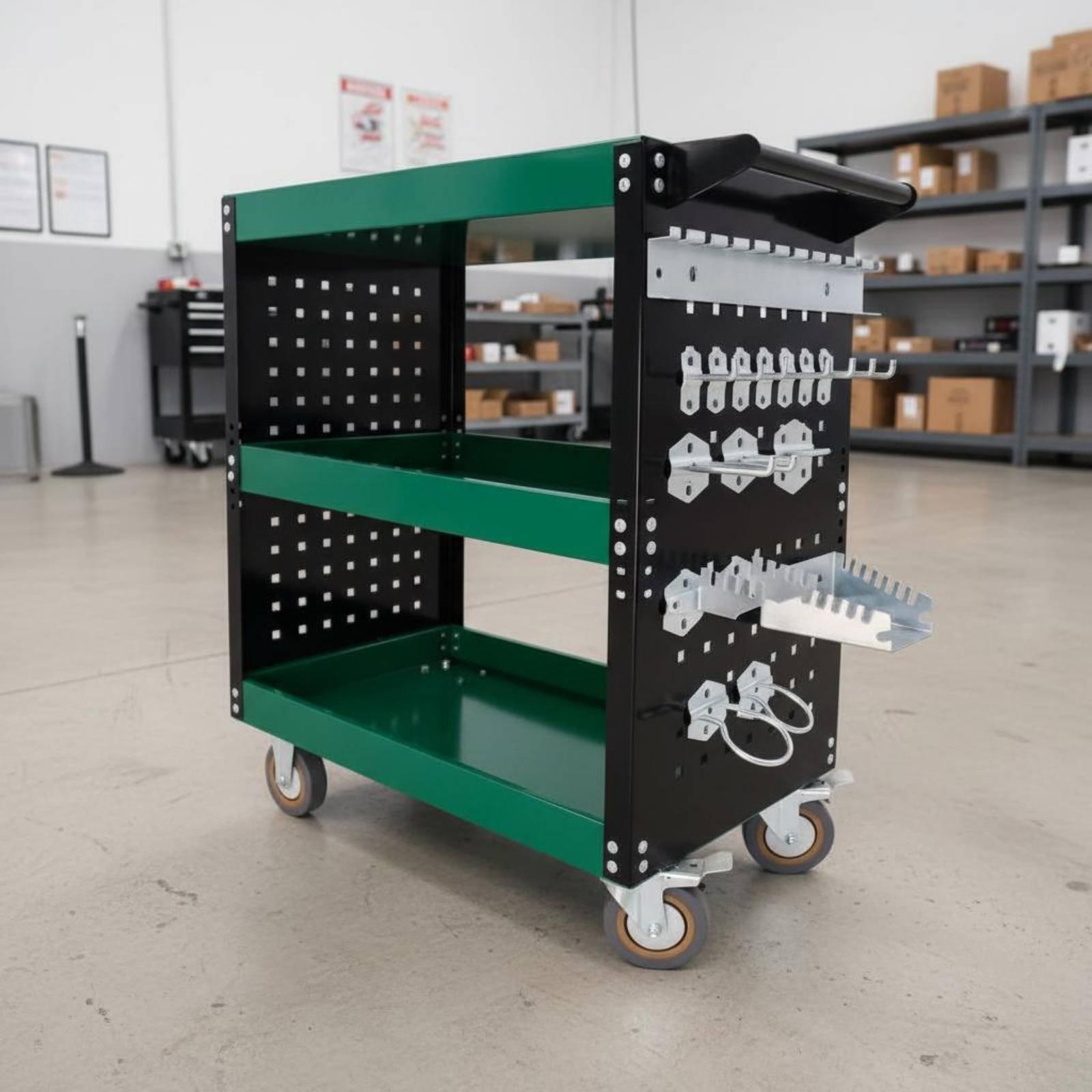 3-Tier Tool Cart Thickened Ste - Workshop Tools And Equipment ulasan dan harga