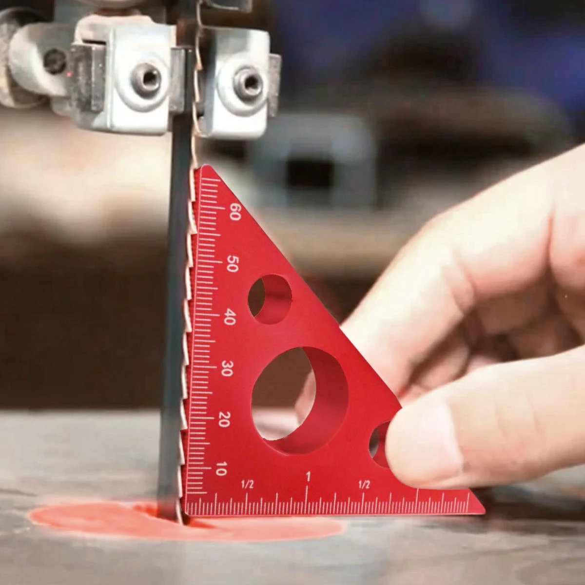 Aluminum 45/90 Degree Triangle - Workshop Measuring Tools ulasan dan harga