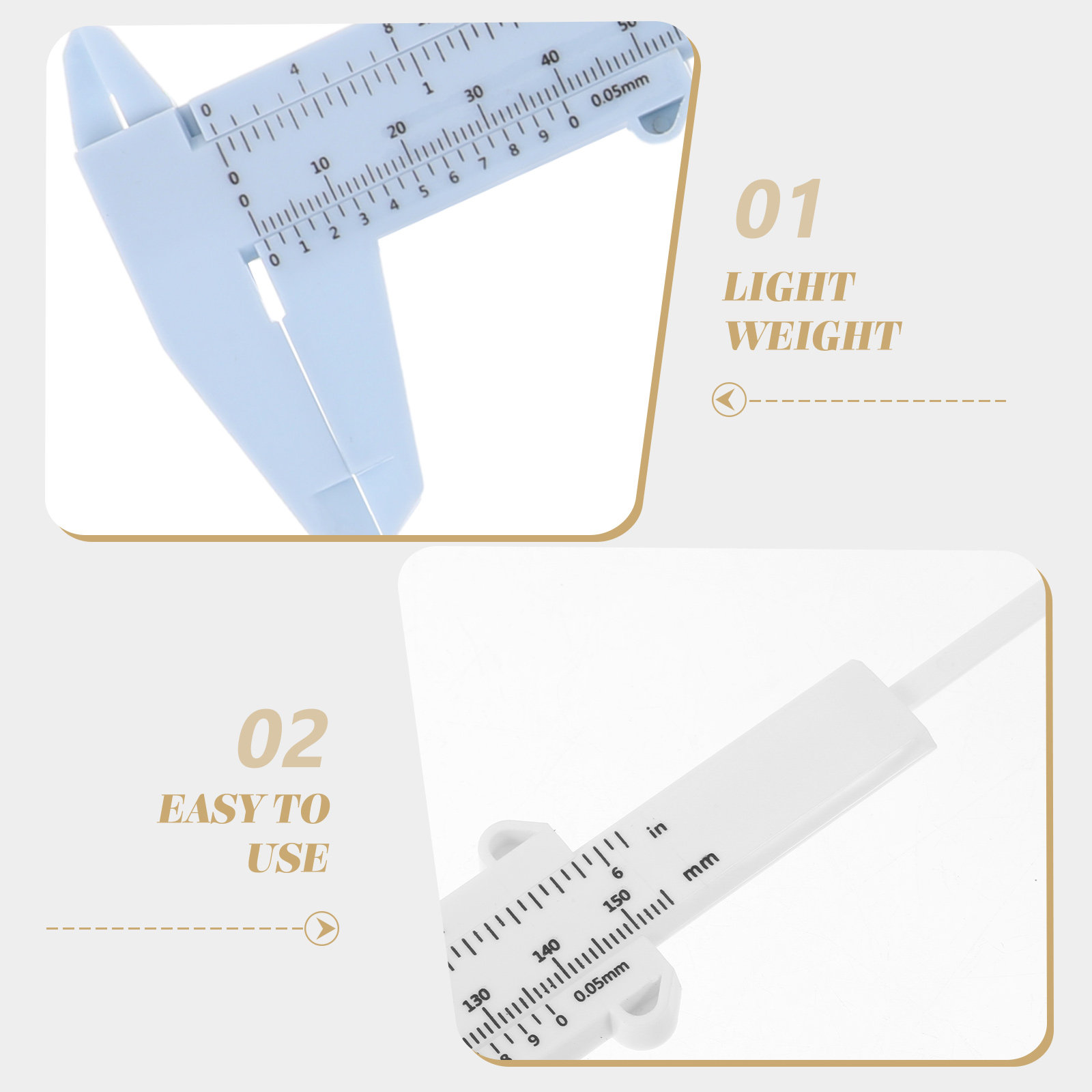 4Pcs Plastic Calipers 150Mm No - Workshop Tools Engineering ulasan dan harga