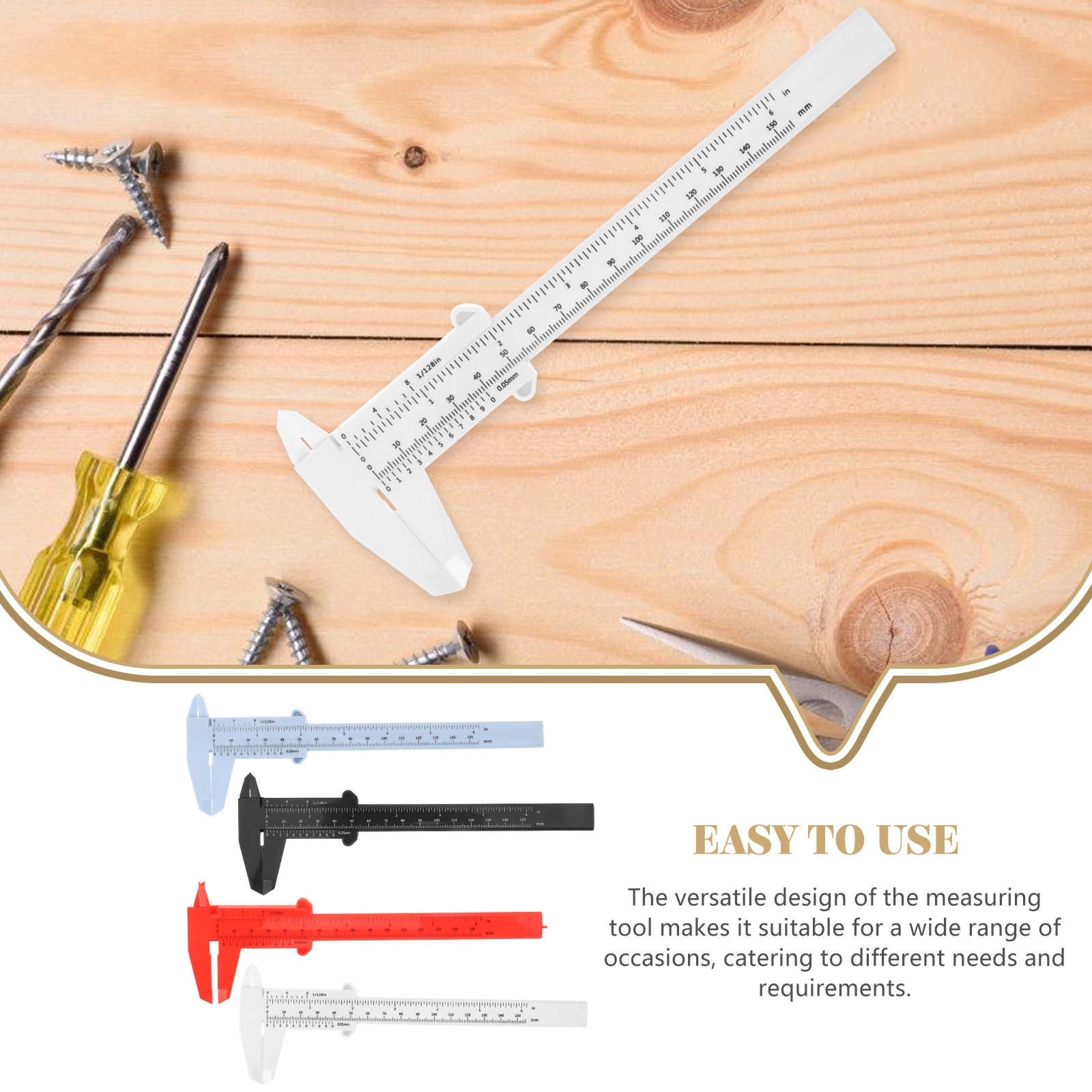 4Pcs Plastic Calipers 150Mm No - Workshop Tools Engineering ulasan dan harga