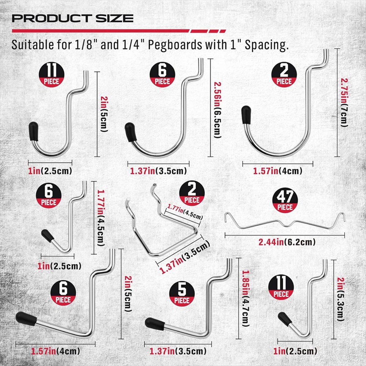 SALE AA63 121Pcs Pegboard Hook - Workshop Tools Sale ulasan dan harga